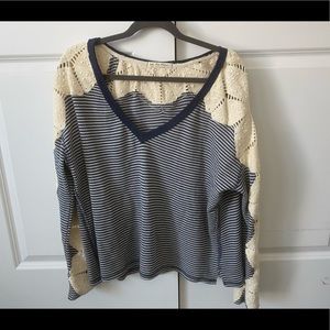 Free people crochet sweater